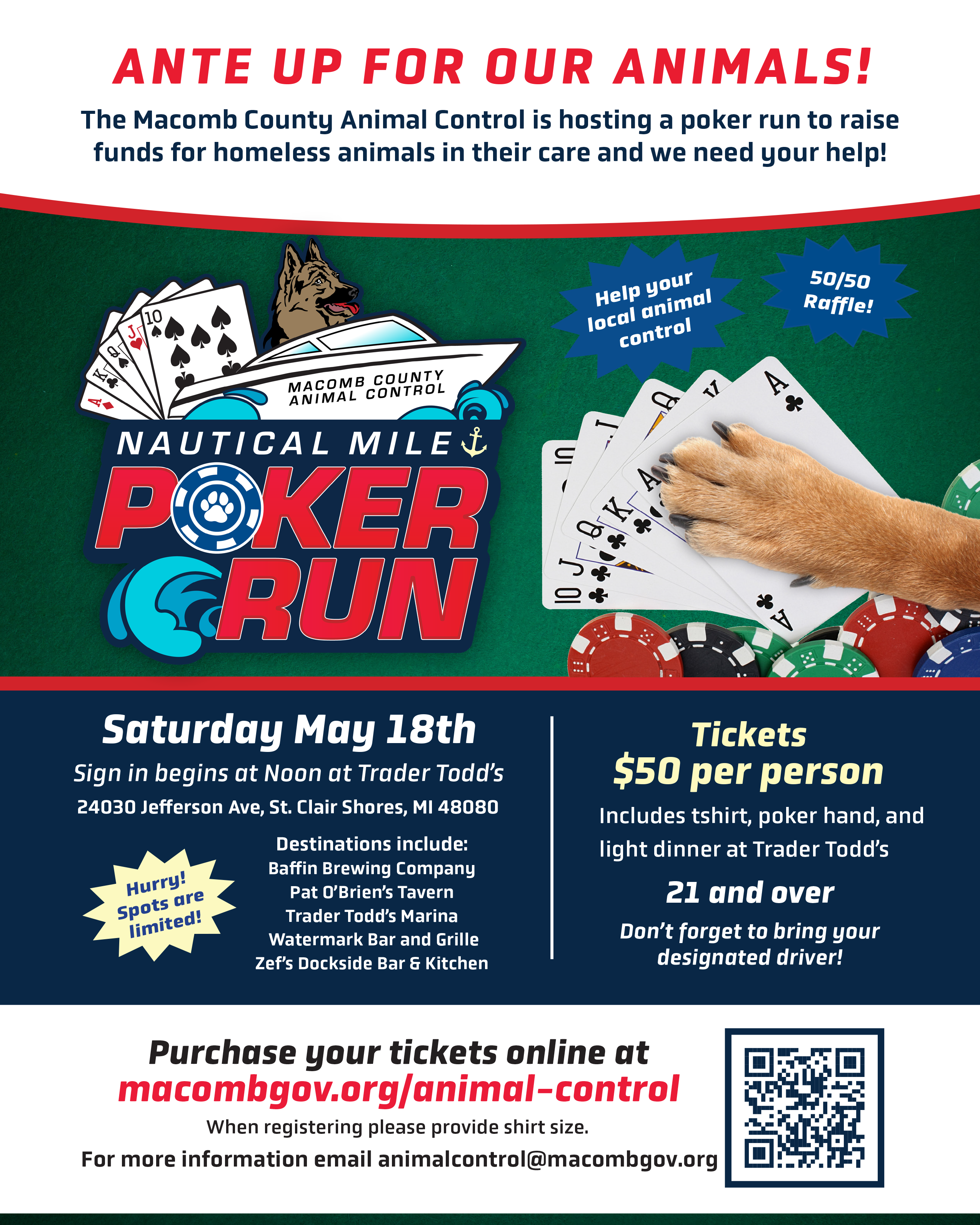 Nautical Mile Poker Run Flyer