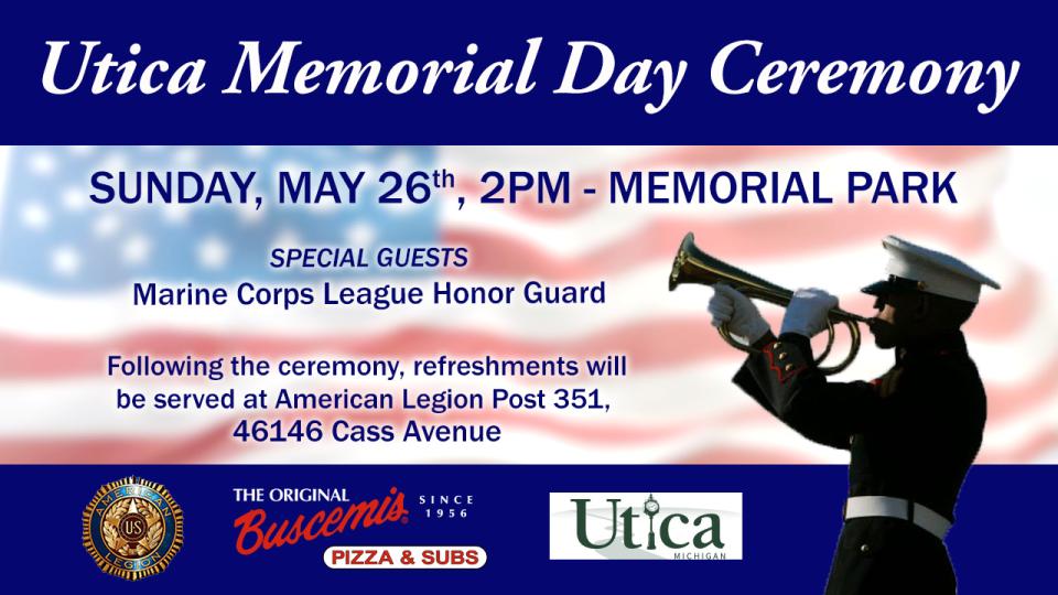 Utica Memorial Day Ceremony 2024