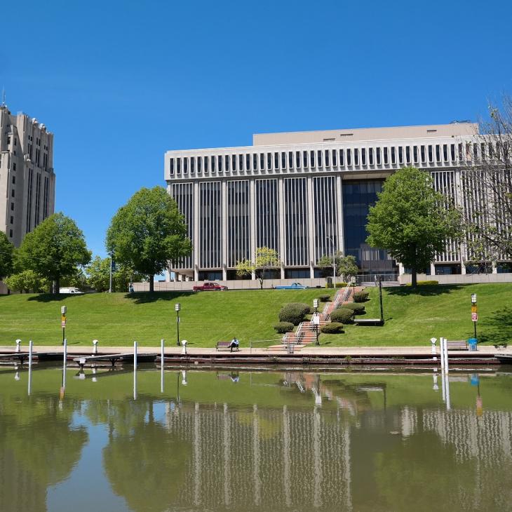 Image of Circuit Court and Old County Building from the River Front