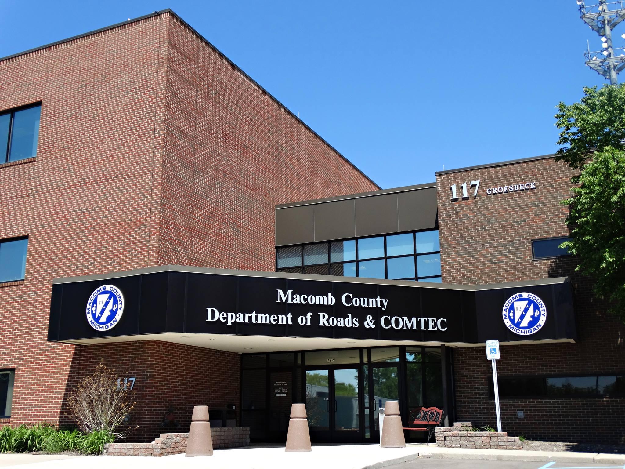 Macomb County Department of Roads building.