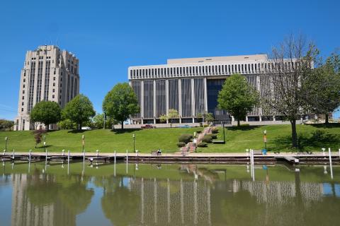 Image of Circuit Court and Old County Building from the River Front