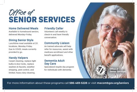 List of services available to seniors